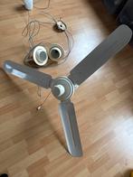 Vintage metalen plafondventilator, Ophalen, Gebruikt, Plafondventilator