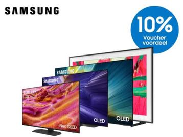10% korting op Samsung TVs beschikbaar voor biedingen