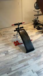 Buikspier bankje met haltertjes, Sport en Fitness, Ophalen, Gebruikt