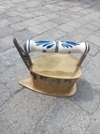 Schitterende oude messing strijkijzer, Ophalen of Verzenden, Koper