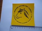 sticker Oud ZUTPHEN Shetland Pony stamboek nederland retro, Verzamelen, Stickers, Verzenden