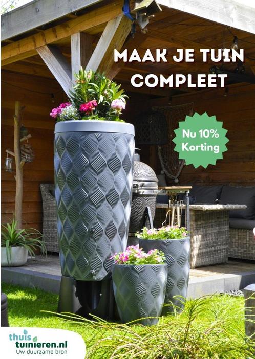 kortingscode, Tuin en Terras, Regentonnen, Nieuw, Kunststof, 150 liter of meer, Met kraantje, Ophalen