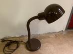 Jaren 80 bureau lamp bruin, Ophalen of Verzenden, Gebruikt, Metaal, Minder dan 50 cm