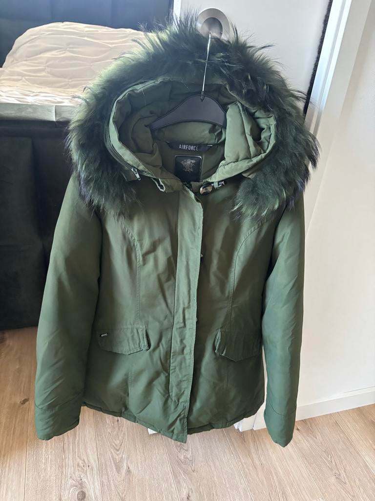 Airforce winterjas/parka - Maat M - Donkergroen, Kleding | Dames, Jassen | Winter, Verzenden, Zo goed als nieuw, Maat 38/40 (M)