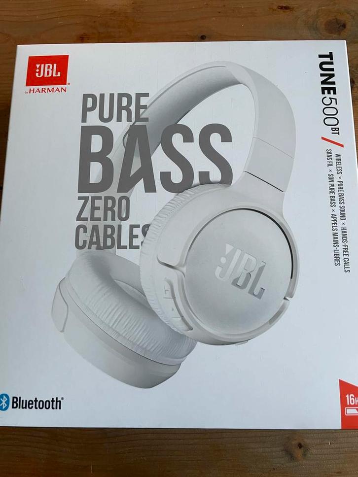 JBL Tune 500BT Koptelefoon - Nieuw in doos!, Audio, Tv en Foto, Koptelefoons, Nieuw, Op oor (supra aural), Overige merken, Draadloos