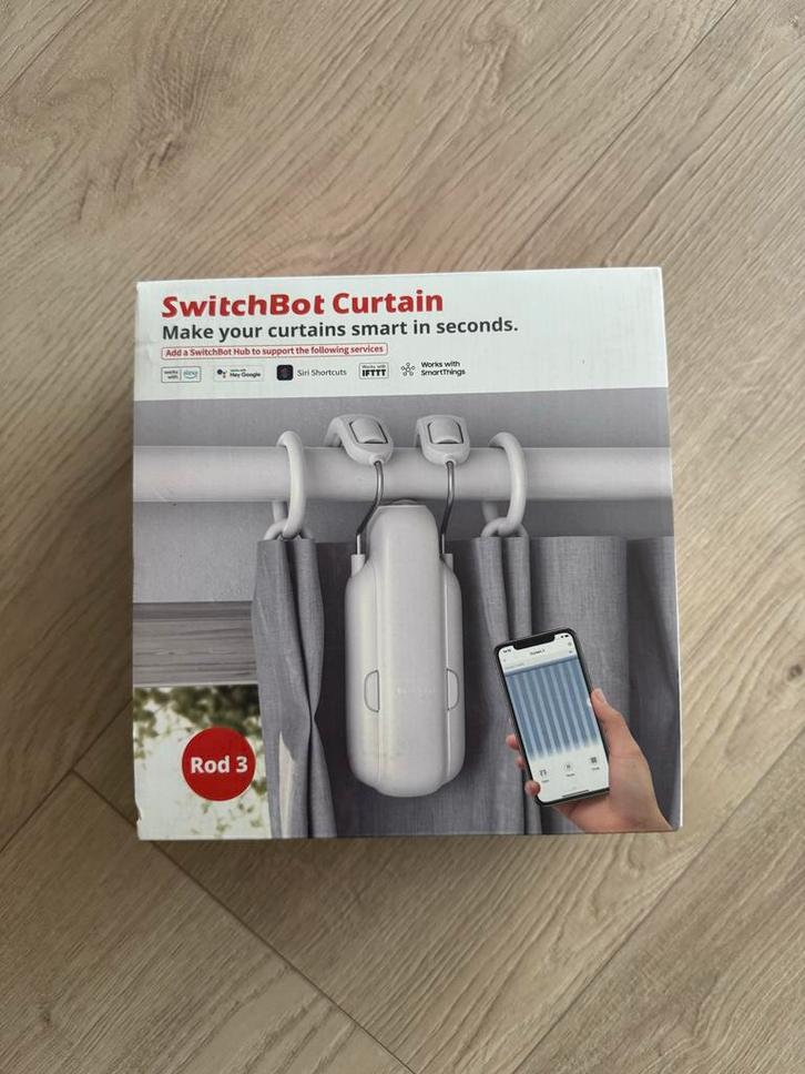 SwitchBot Curtain Rod 3 - Nieuw in doos!, Huis en Inrichting, Stoffering | Gordijnen en Lamellen, Nieuw, Minder dan 100 cm, Minder dan 50 cm