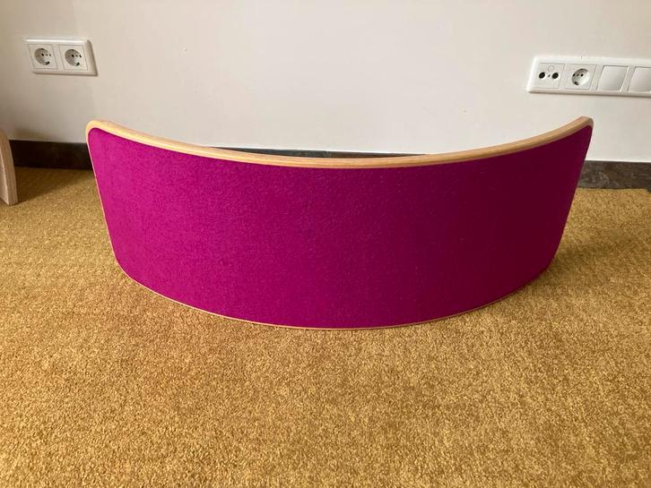 Wobbel balansbord - Roze vilt 80cm, Kinderen en Baby's, Speelgoed | Educatief en Creatief, Gebruikt, Bouwen, Ophalen