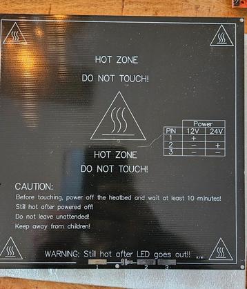 Heated Bed voor 3D Printer 20x20 beschikbaar voor biedingen