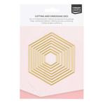Vaessen Creative Cutting Dies Hexagons #3624-011 *laatste, Hobby en Vrije tijd, Ophalen of Verzenden, Nieuw, Frame of Mal