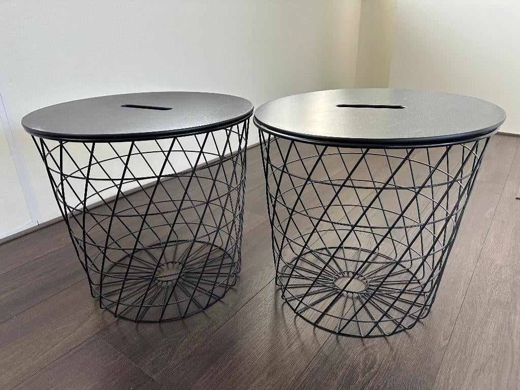 IKEA side table, Ophalen of Verzenden, Zo goed als nieuw, 25 tot 50 cm, Rechthoekig