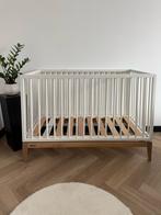 Babybed Luna wit eiken 60x120 cm, Kinderen en Baby's, Babywiegjes en Ledikanten, Ophalen, Zo goed als nieuw, Ledikant