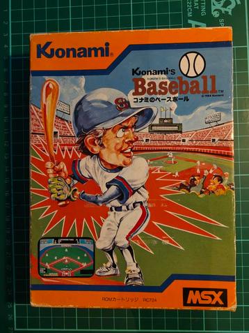 MSX Konami's Baseball RC724 Compleet in Doos beschikbaar voor biedingen
