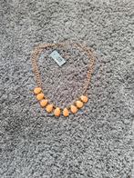 Nieuw Biba collier Zalmkleur, Ophalen of Verzenden, Nieuw, Overige materialen, Verstelbaar