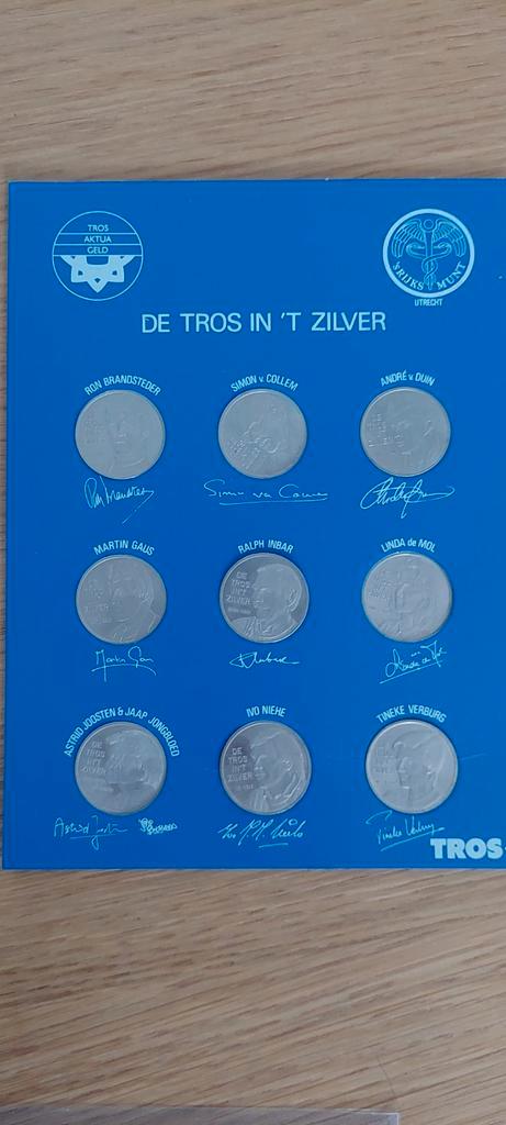 De Tros in 't zilver, Postzegels en Munten, Penningen en Medailles, Overige materialen, Nederland, Ophalen of Verzenden