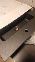 Nieuwe AQUAZURO Napoli Wastafel 60cm Composiet ZWART, Ophalen, Nieuw, 50 tot 100 cm, Minder dan 100 cm