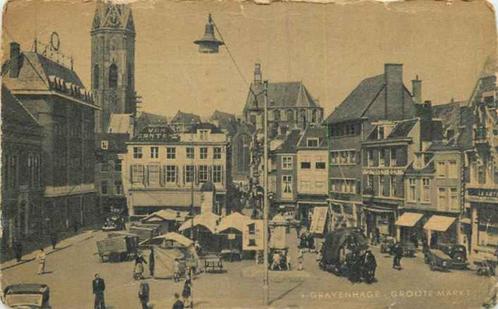(301-077-033) Den Haag Groote Markt, Verzamelen, Ansichtkaarten | Nederland, Zuid-Holland, Verzenden