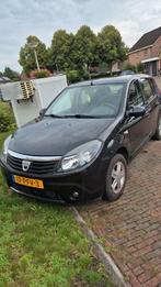 Dacia Sandero 1.2 16V 55KW 2011 Zwart, Auto's, Voorwielaandrijving, 74 pk, Zwart, Origineel Nederlands