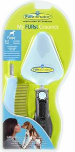 Furminator ZGAN Groom set borstel kam slickerborstel massage, Ophalen of Verzenden, Zo goed als nieuw