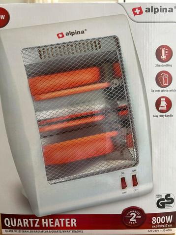 Alpina Quartz Heater - 800W - Nieuw beschikbaar voor biedingen
