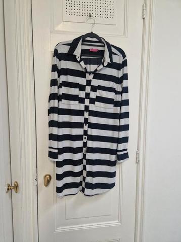 Annaloes Blouse/Tuniek Zwart Wit Maat M beschikbaar voor biedingen
