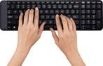 Logitech MK220 draadloos toetsenbord en muis (qwerty), Nieuw, Ergonomisch, Ophalen of Verzenden, Draadloos