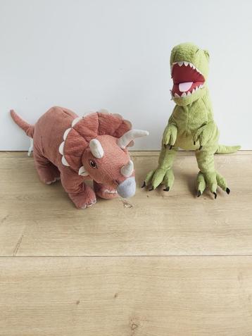 Ikea Jattelik Dinosaurus knuffels | T-Rex en Triceratops beschikbaar voor biedingen