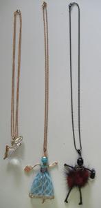3 Kettingen met popjes, Ophalen, Nieuw, Overige materialen, Met strass