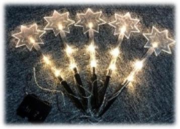 Tuinspies Ster LED 5 stuks met timer 36cm hoog beschikbaar voor biedingen