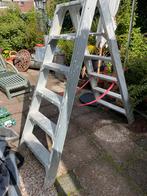 dubbele oploopbare trap 6 trede, Doe-het-zelf en Verbouw, Ladders en Trappen, Ophalen of Verzenden, Zo goed als nieuw, Minder dan 2 meter