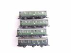 4x Roco ombouwwagons 3 assers, Gebruikt, Gelijkstroom, Wagon, Ophalen of Verzenden