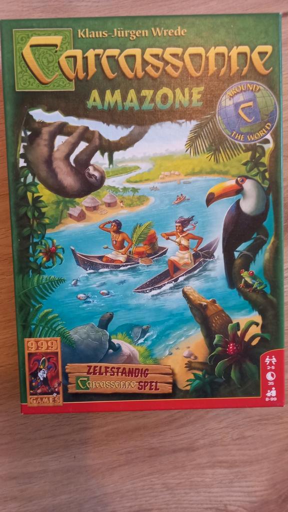Carcassonne Amazone, Hobby en Vrije tijd, Gezelschapsspellen | Bordspellen, Zo goed als nieuw, Drie of vier spelers, Vijf spelers of meer