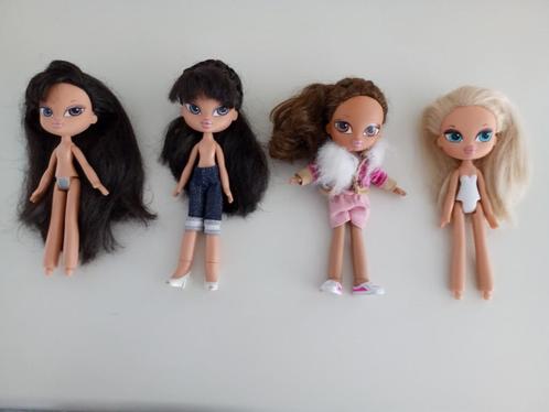 4 BRATZ Kidz Poppen (vlnr : 2x Jade, Yasmin en Cloe), Verzamelen, Poppen, Gebruikt, Pop, Ophalen of Verzenden