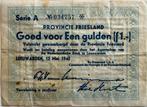 Friesland een gulden 1940 noodgeld op boterpapier!, Postzegels en Munten, Bankbiljetten | Nederland, Ophalen of Verzenden, 1 gulden