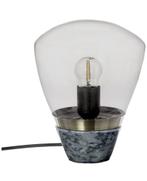 Riverdale Tafellamp Marble D.Grijs 23cm, Nieuw, Ophalen of Verzenden, Glas, Minder dan 50 cm