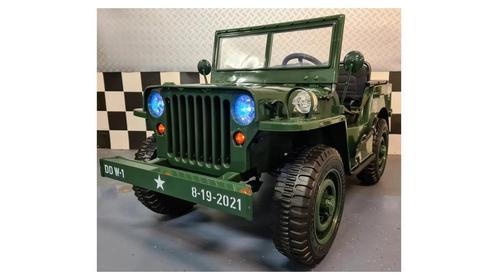 Elektrische kinderauto jeep Willy 3 pers accuauto 24volt, Kinderen en Baby's, Speelgoed | Buiten | Accuvoertuigen, Nieuw, Ophalen