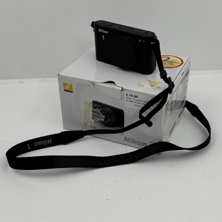 Nikon 1 J1 camera | Body met accu en lader | In doos | Met g, Audio, Tv en Foto, Fotocamera's Digitaal, Zo goed als nieuw, Nikon