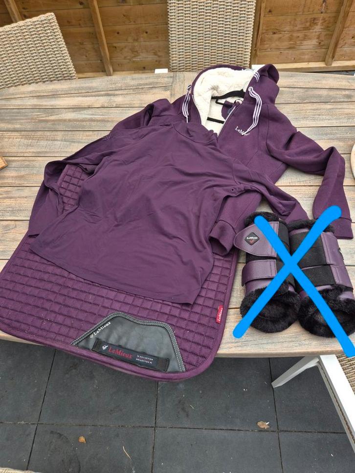 Le Mieux set - plum dressage full, Dieren en Toebehoren, Paarden en Pony's | Dekens en Dekjes, Zo goed als nieuw, Ophalen of Verzenden