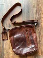 Cowboysbag schouder/crossbody bag Hobbs bruin leer, Ophalen of Verzenden, Gebruikt, Bruin, Overige typen