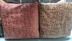 Echt leren sierkussens, Huis en Inrichting, Woonaccessoires | Kussens, Ophalen, Zo goed als nieuw, Bruin, Vierkant