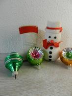 Oude vintage sneeuwpop en snoep container laars, Ophalen of Verzenden, Gebruikt