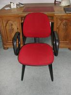 Bureaustoel zonder wieltjes, Gebruikt, Bureaustoel, Ophalen, Rood