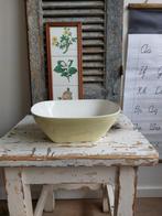 Pastelgele rechthoekige schaal van P. Regout, Ophalen of Verzenden