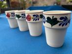 Boerenbont melkbekers, Huis en Inrichting, Keuken | Servies, Ophalen of Verzenden, Glas, Boerenbont