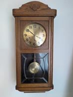 Antieke Houten Wandklok / Pendule met Slinger, Ophalen
