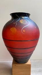 Glazen Vaas- Miracle Studio - Tsjechië- Art, Gebruikt, Ophalen of Verzenden, Glas, Minder dan 50 cm