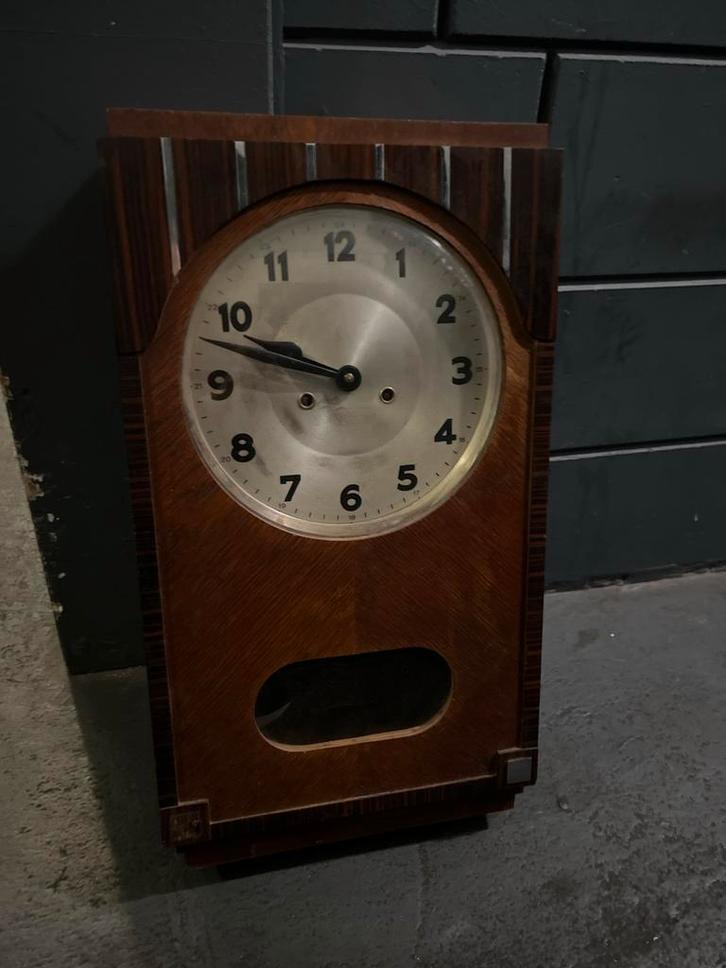 Oude Bim Bam Klok - Wandklok, Antiek en Kunst, Antiek | Klokken, Ophalen of Verzenden