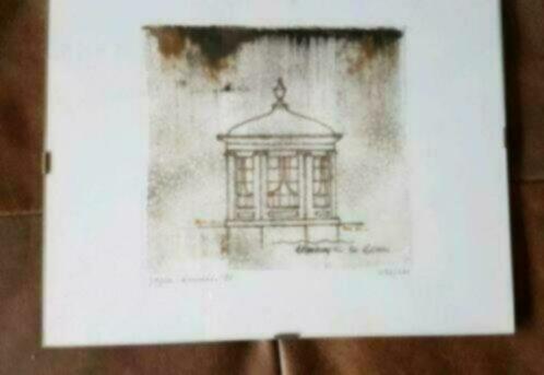 Ets Joyce Ennik Theekoepel Edam 434/600 Polystyreendruk ., Antiek en Kunst, Kunst | Etsen en Gravures, Ophalen