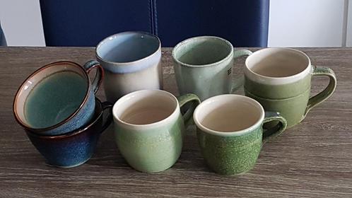 Mokken, reactief glazuur, Huis en Inrichting, Keuken | Servies, Zo goed als nieuw, Kop(pen) en/of Schotel(s), Overige stijlen