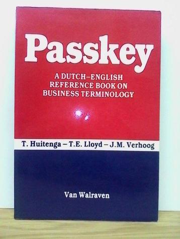 T. Huitinga - Passkey - A Dutch-English Reference book on Bu beschikbaar voor biedingen