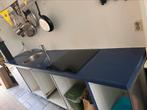Stenen werkblad keuken (blauw), Huis en Inrichting, Keuken | Keukenelementen, Ophalen, Gebruikt, Blauw, 200 cm of meer